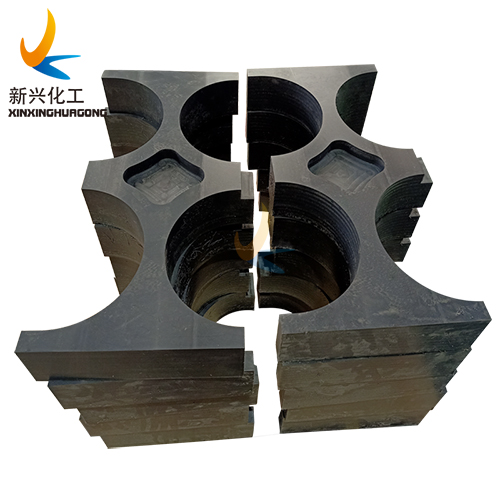 Customized  UHMWPE CNC pipe spacer