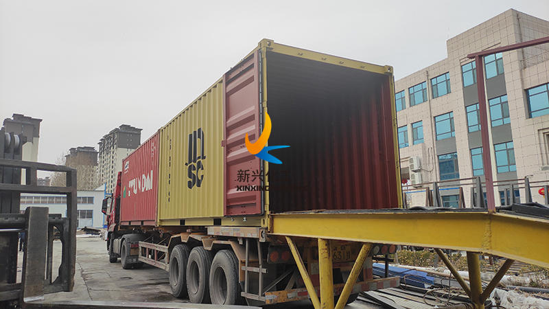 Customized UHMWPE blocks loading for shipment