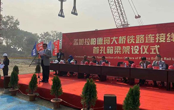 Ground Protection Road Paving Plates Work in Railway Connection Project of Padma Bridge, Bangladesh