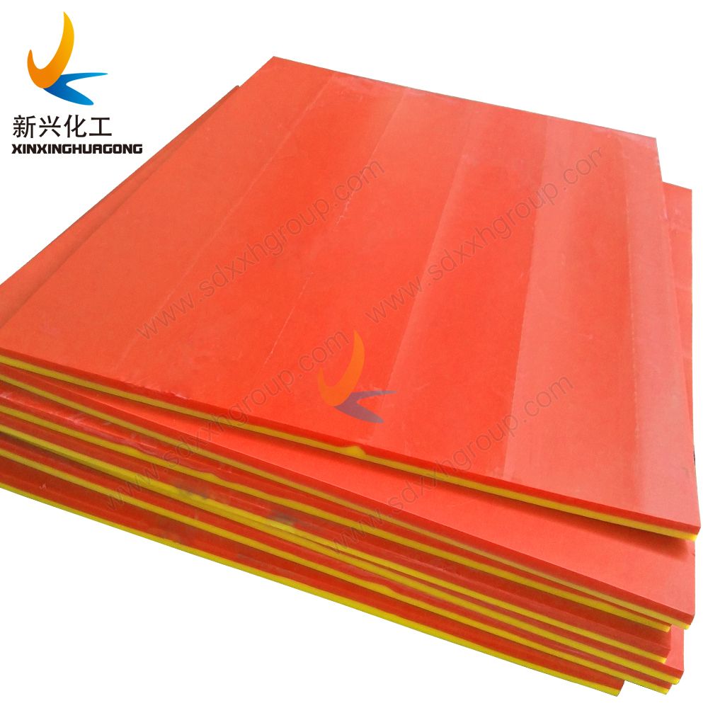Dual color UHMWPE panel