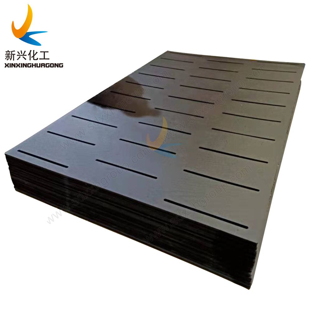 Anti-slip textured HDPE panels