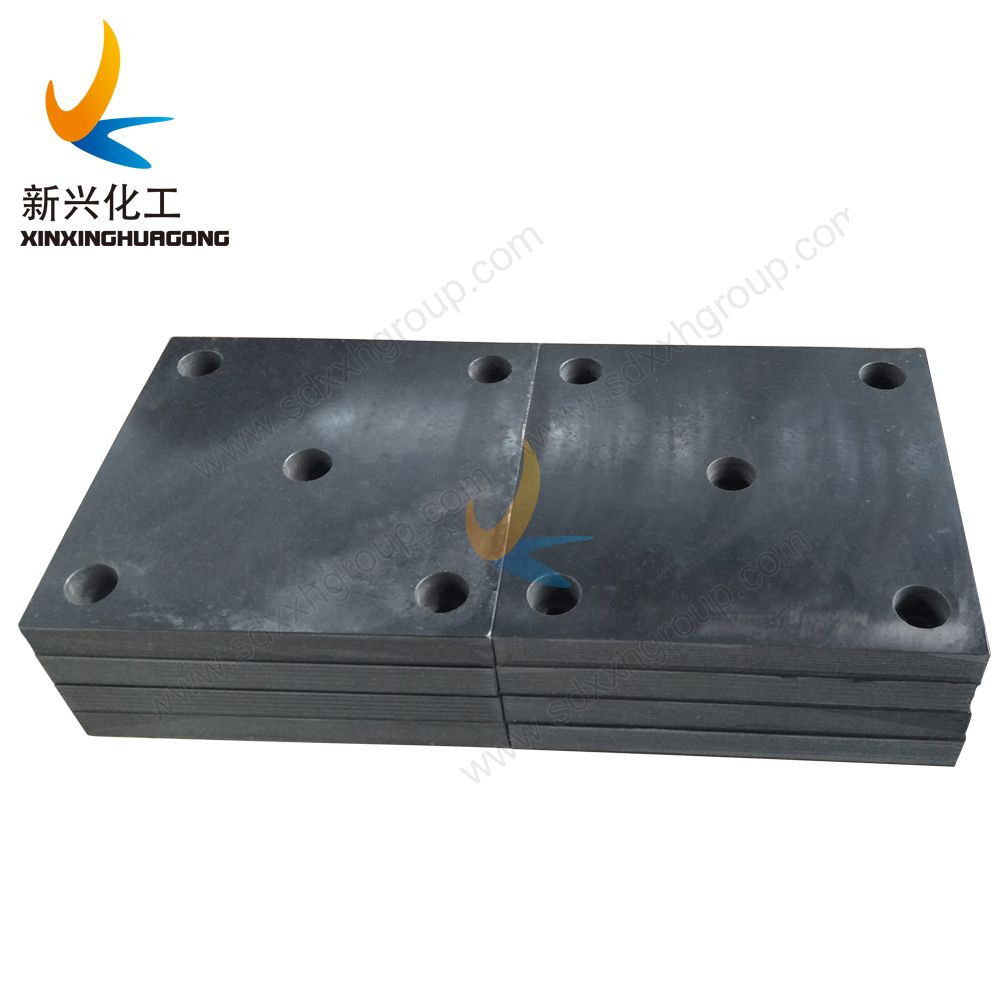 UHMWPE panel impact resistant marine fender facing pads