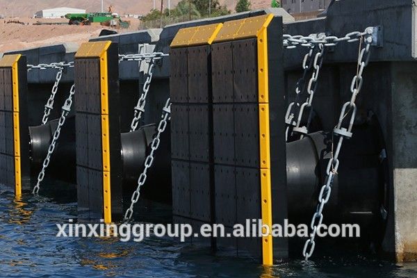 UHMWPE panel impact resistant marine fender facing pads