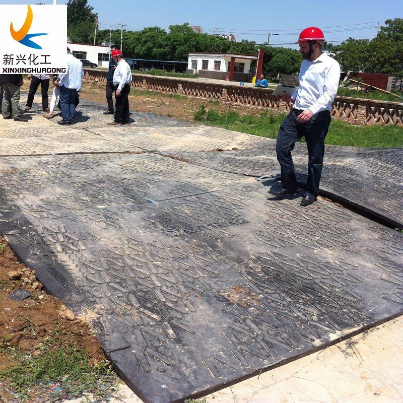 mold pressed ground protection mats