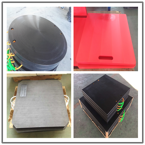 UHMWPE outigger bearing blocks for safe working