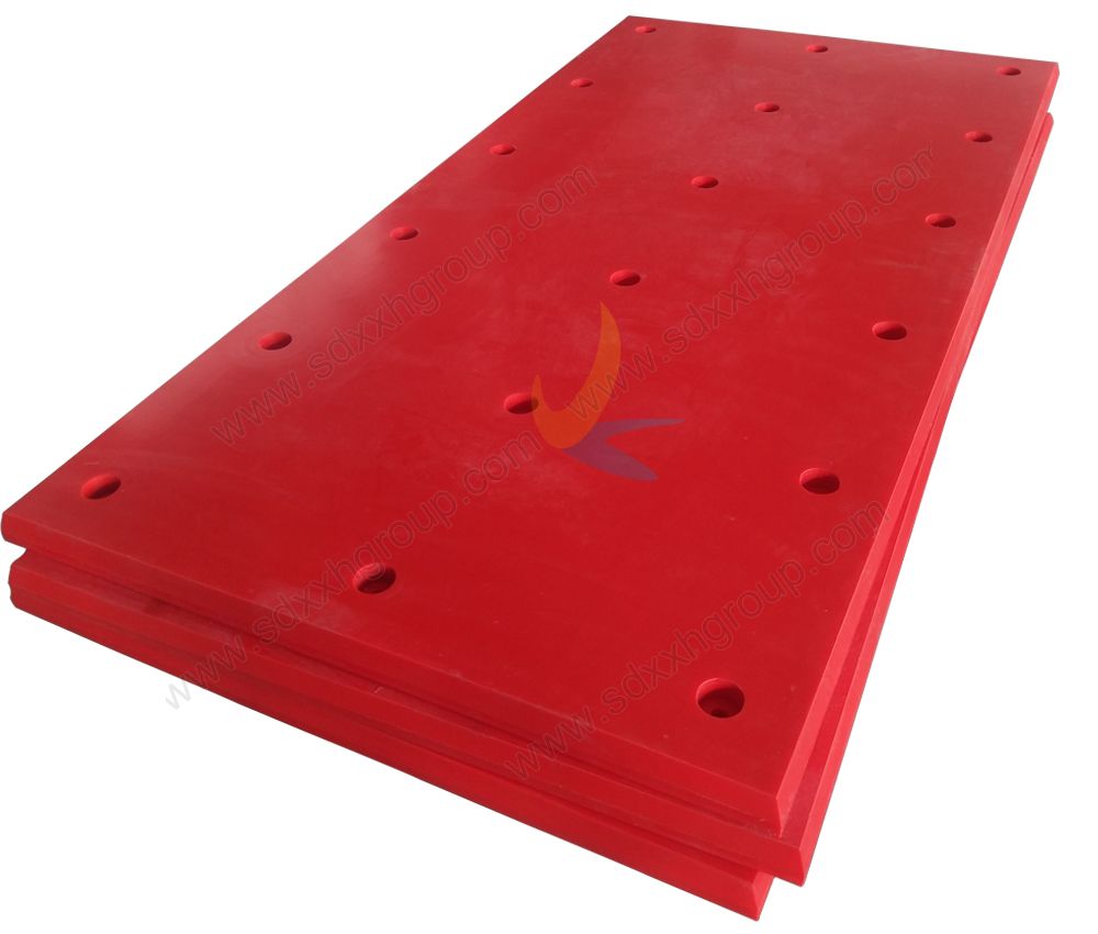 Solid UHMWPE Marine fender facing pads frontal panel