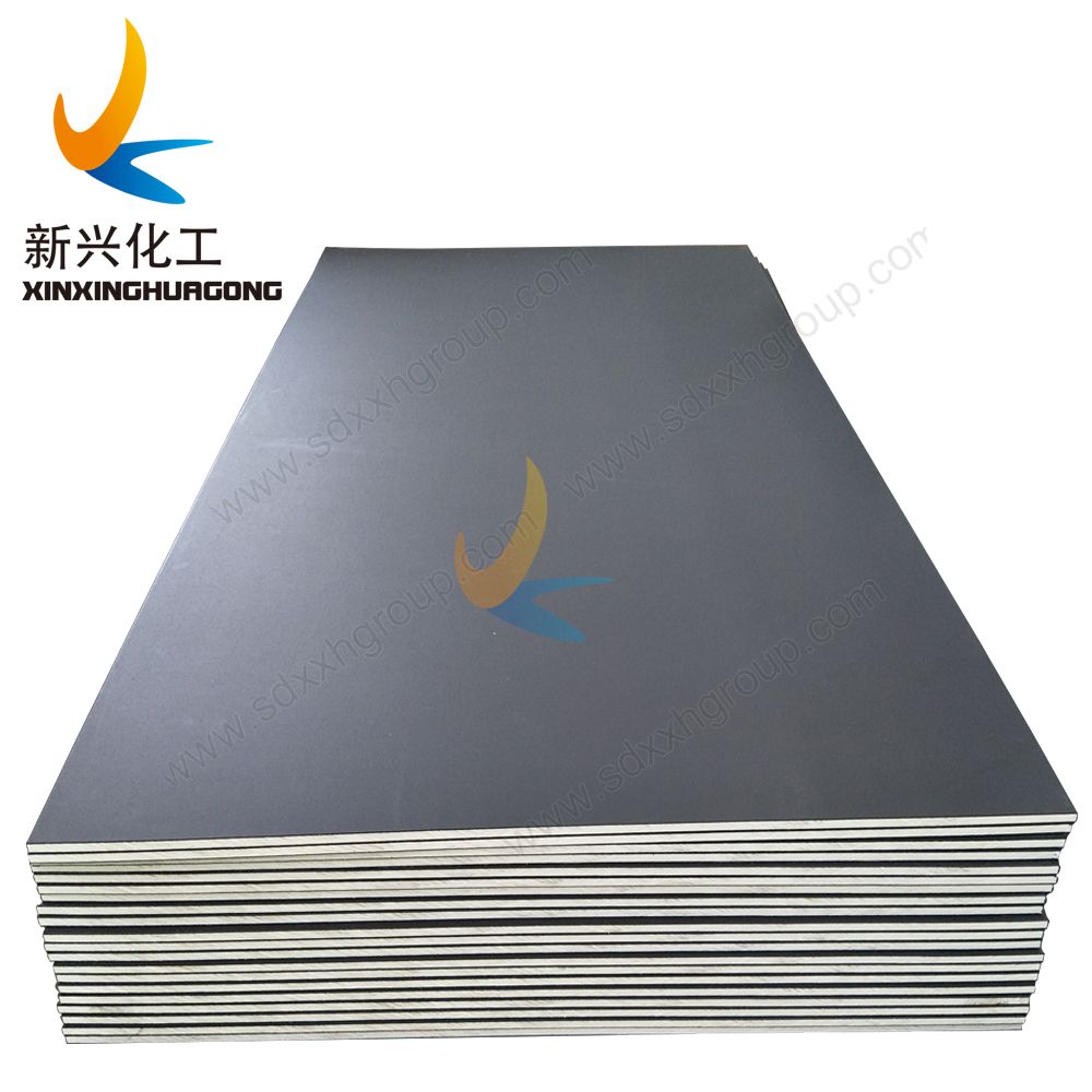Chemical resistant Sandwich three layered HDPE sheet