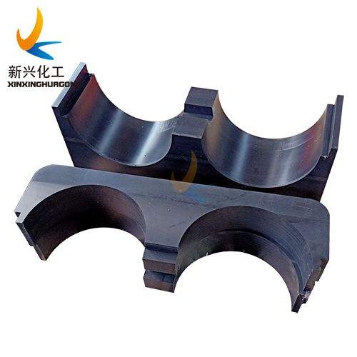 Customized  UHMWPE CNC pipe spacer