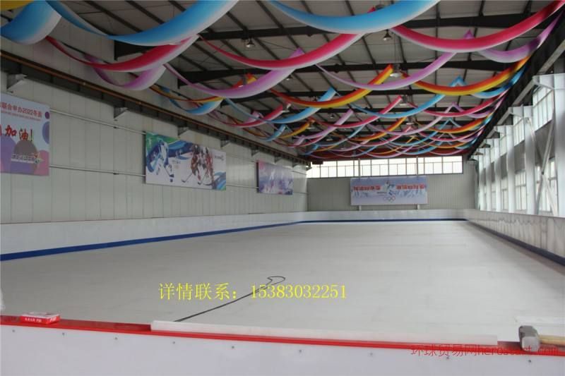 synthetic ice skating rink guard line