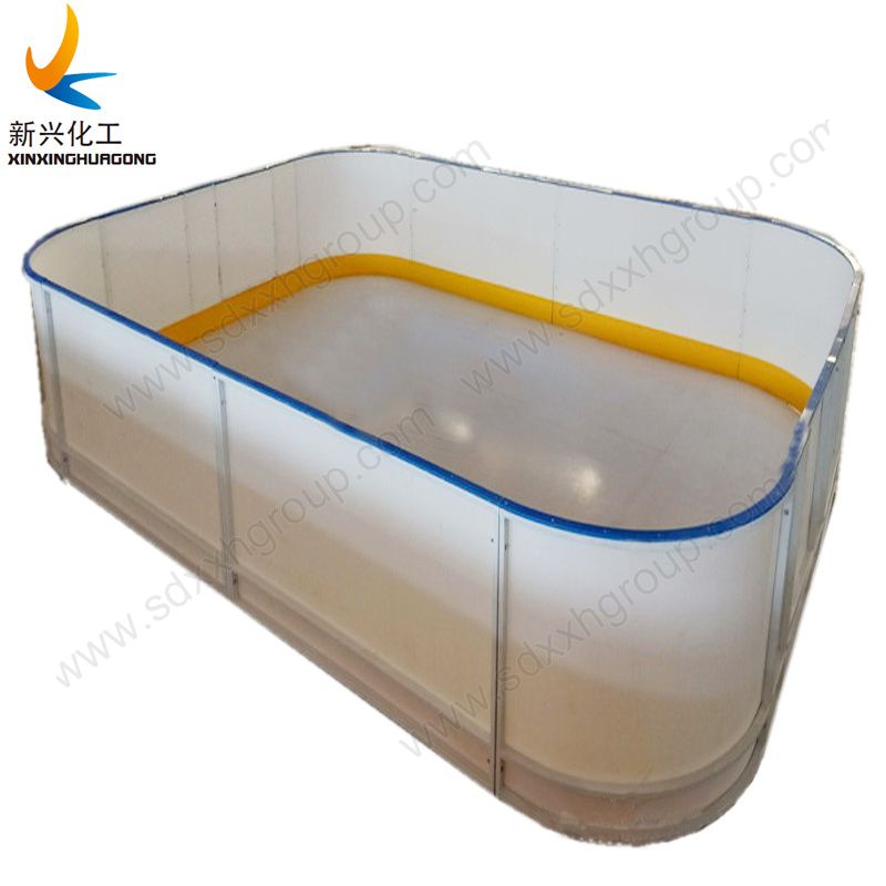 synthetic ice rink hockey playing arena system