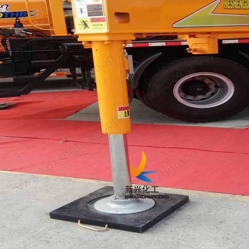 Customized safe work UHMWPE crane outrigger pad