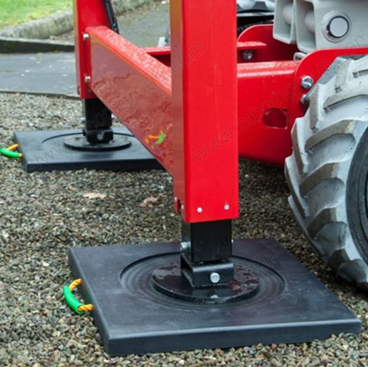 Safe work crane stabilizer pads Jacking support blocks UHMWPE mats