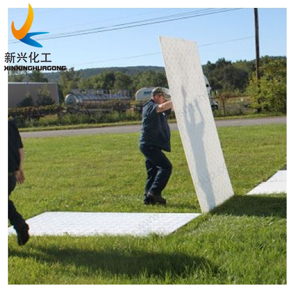 HDPE plastic unbreakable road mat temporary construction road mat