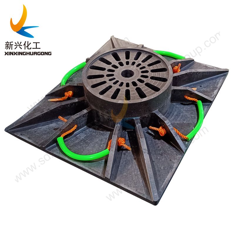 UHMWPE crane outrigger foot sleeper crane jacking stabilizer pads