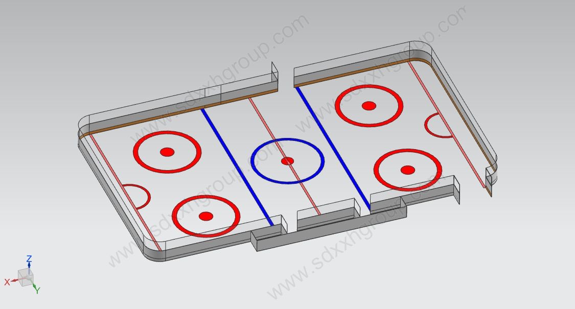 Synthetic ice skating rink system