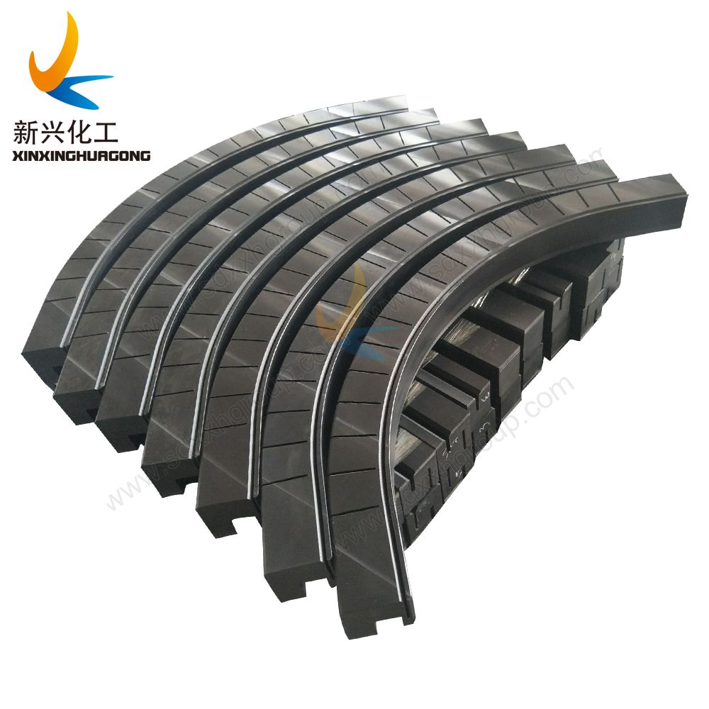 UHMWPE wear resistant impact pads Plastic sliding guide