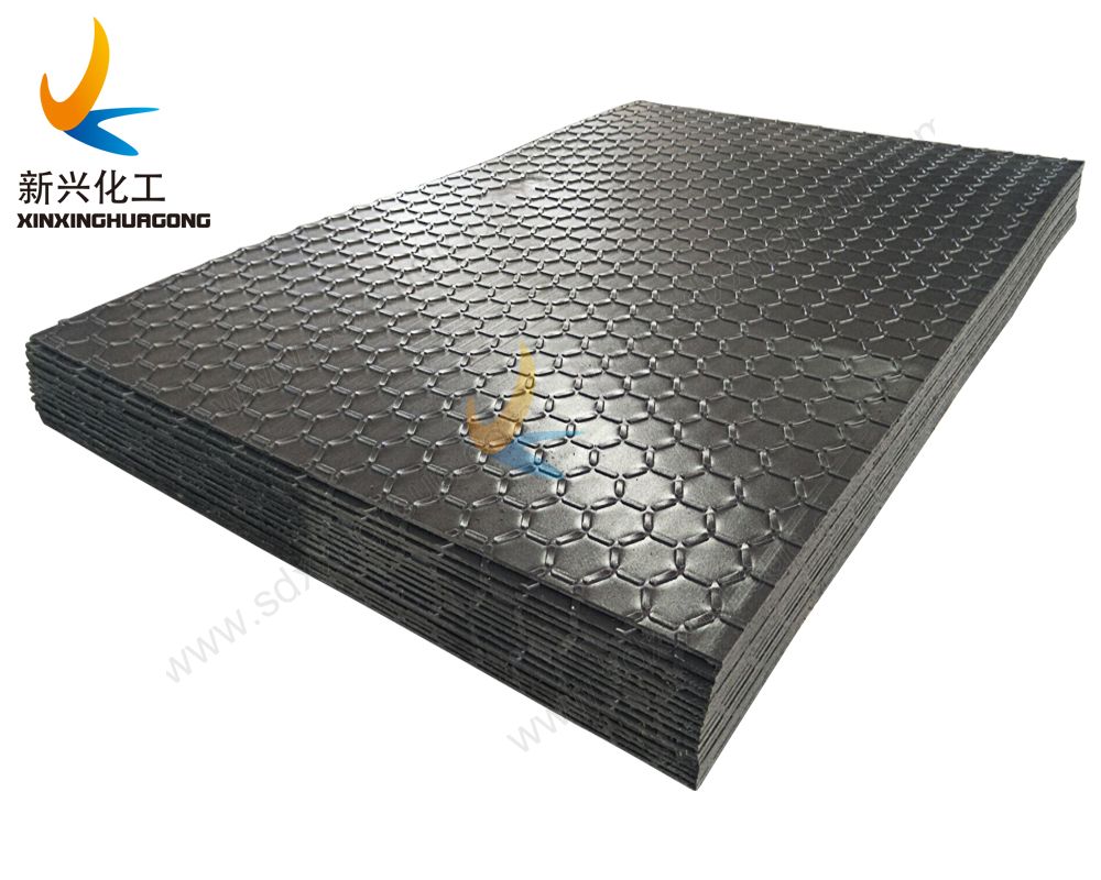 hexagon texture surface light duty ground protection mats