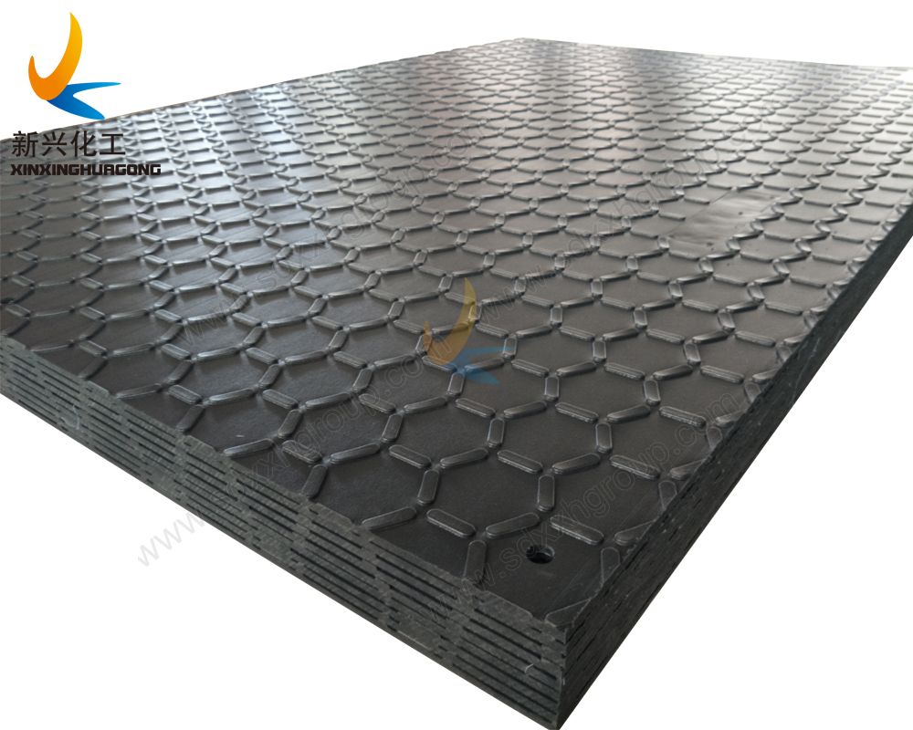 hexagon texture surface light duty ground protection mats