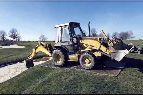 hexagon texture surface light duty ground protection mats