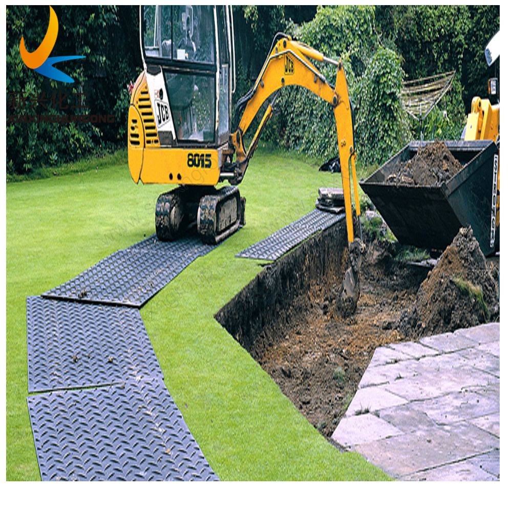 hexagon texture surface light duty ground protection mats