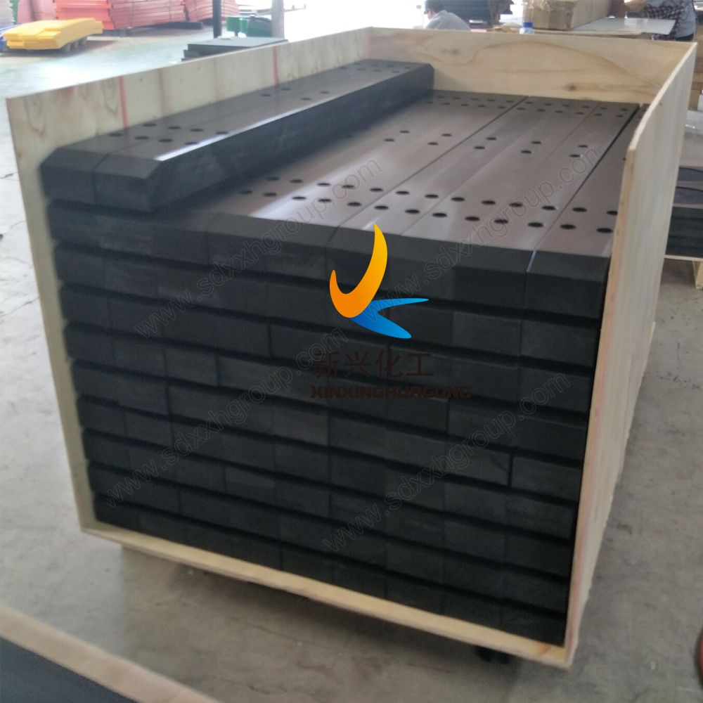 Customized UHMWPE guide rail paper machine dewatering suction box cover
