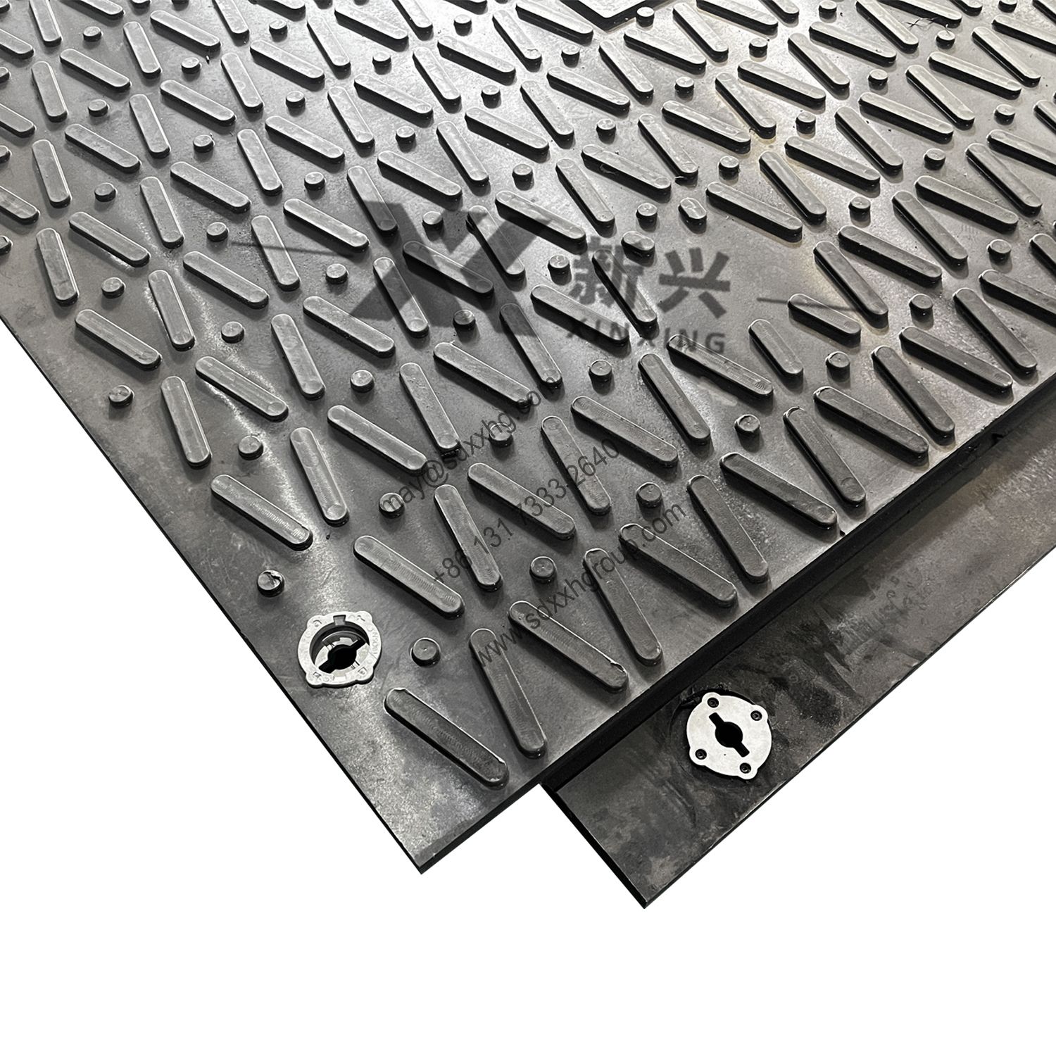 overlapping interlocking Construction mats HDPE plastic road solution muddy road solution