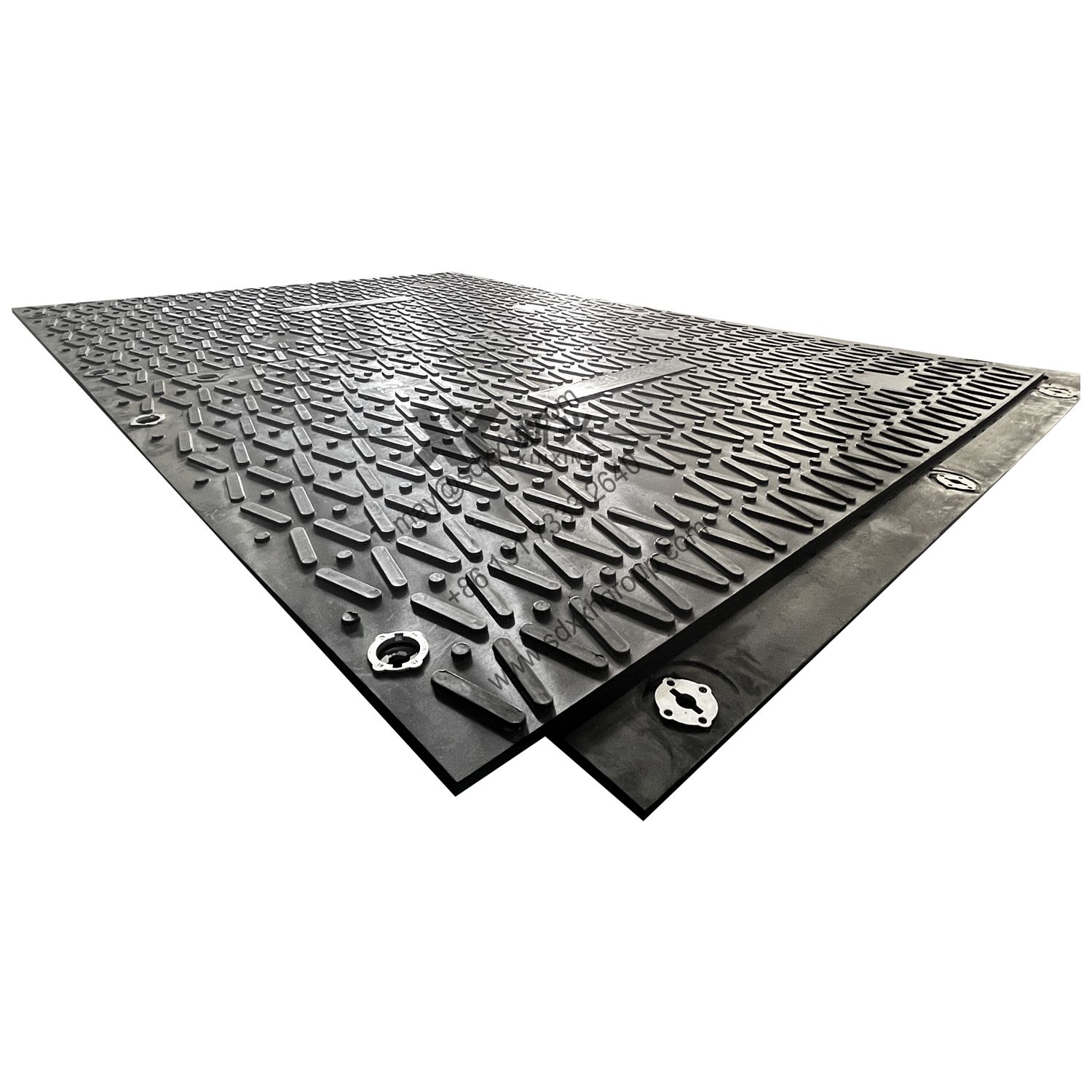 overlapping interlocking Construction mats HDPE plastic road solution muddy road solution
