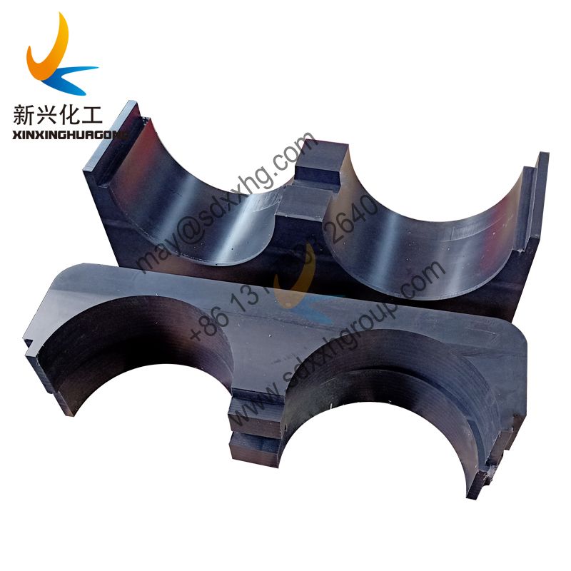 UHMWPE customized pipe spacer duct support blocks