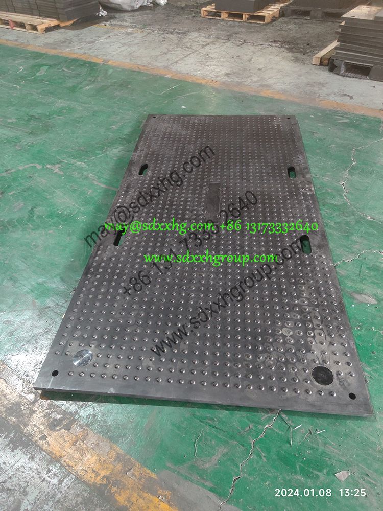 Construction mats HDPE plastic road solution