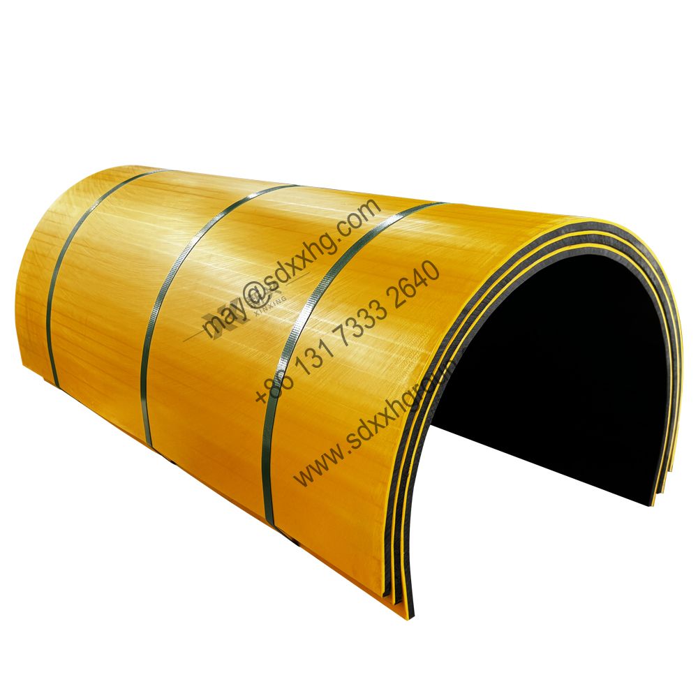 UHMWPE wear resistant U trough lining for conveyor
