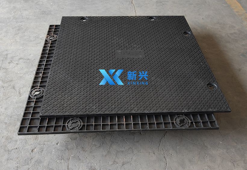 PP recycled overlapping ground protection mats for grass