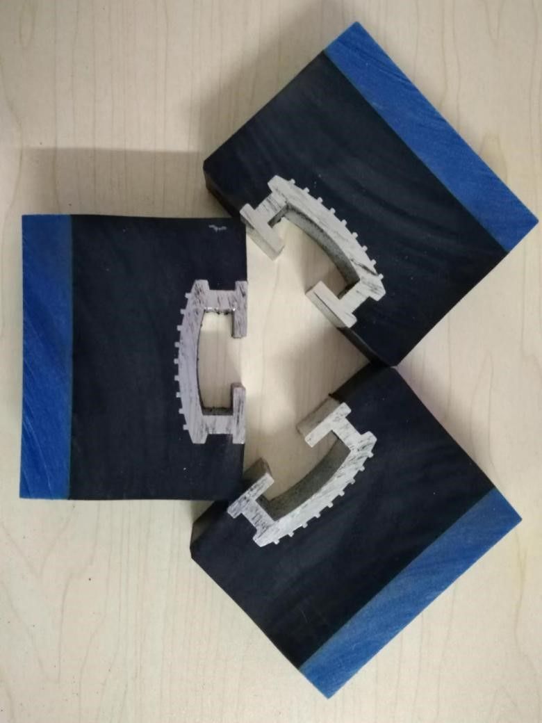 high impact resistant impact bar for conveyor