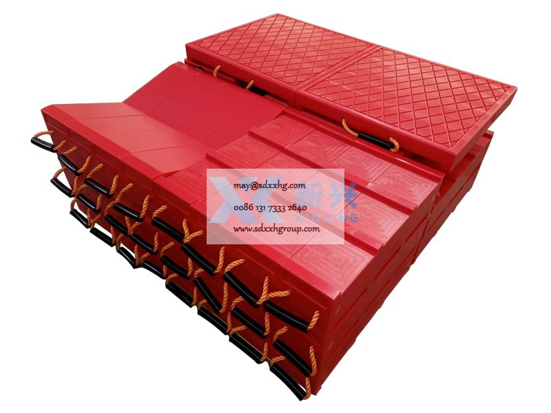 Super stacker Cribbing blocks with V-groove for round bar