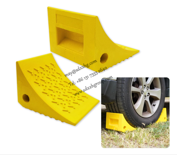heavy-duty vehicle wheel stopper