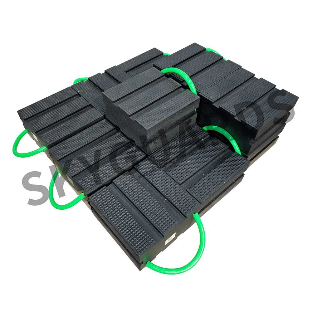 Recycled UHMW‑PE Cribbing Blocks, Interlocking Stabilization Support Blocks