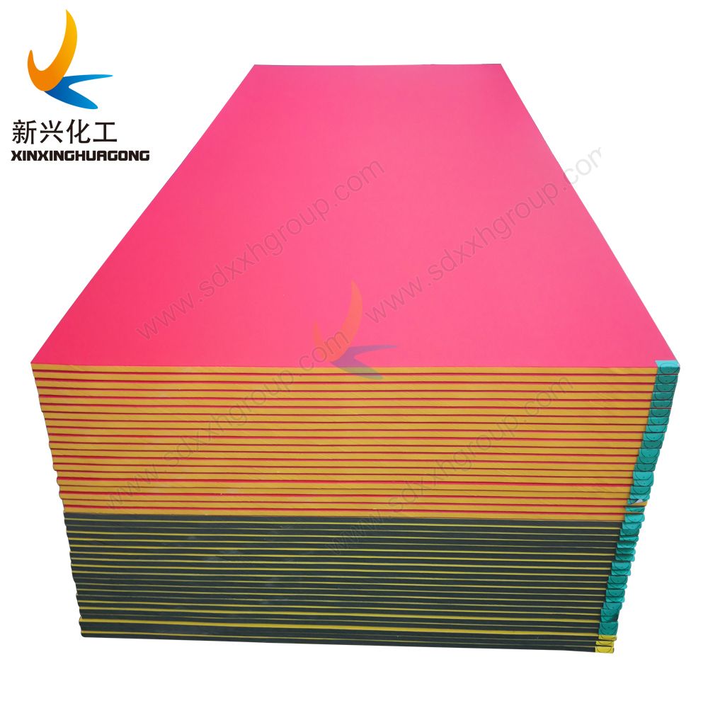 Dual color 3-layered polyethylene HDPE sheet