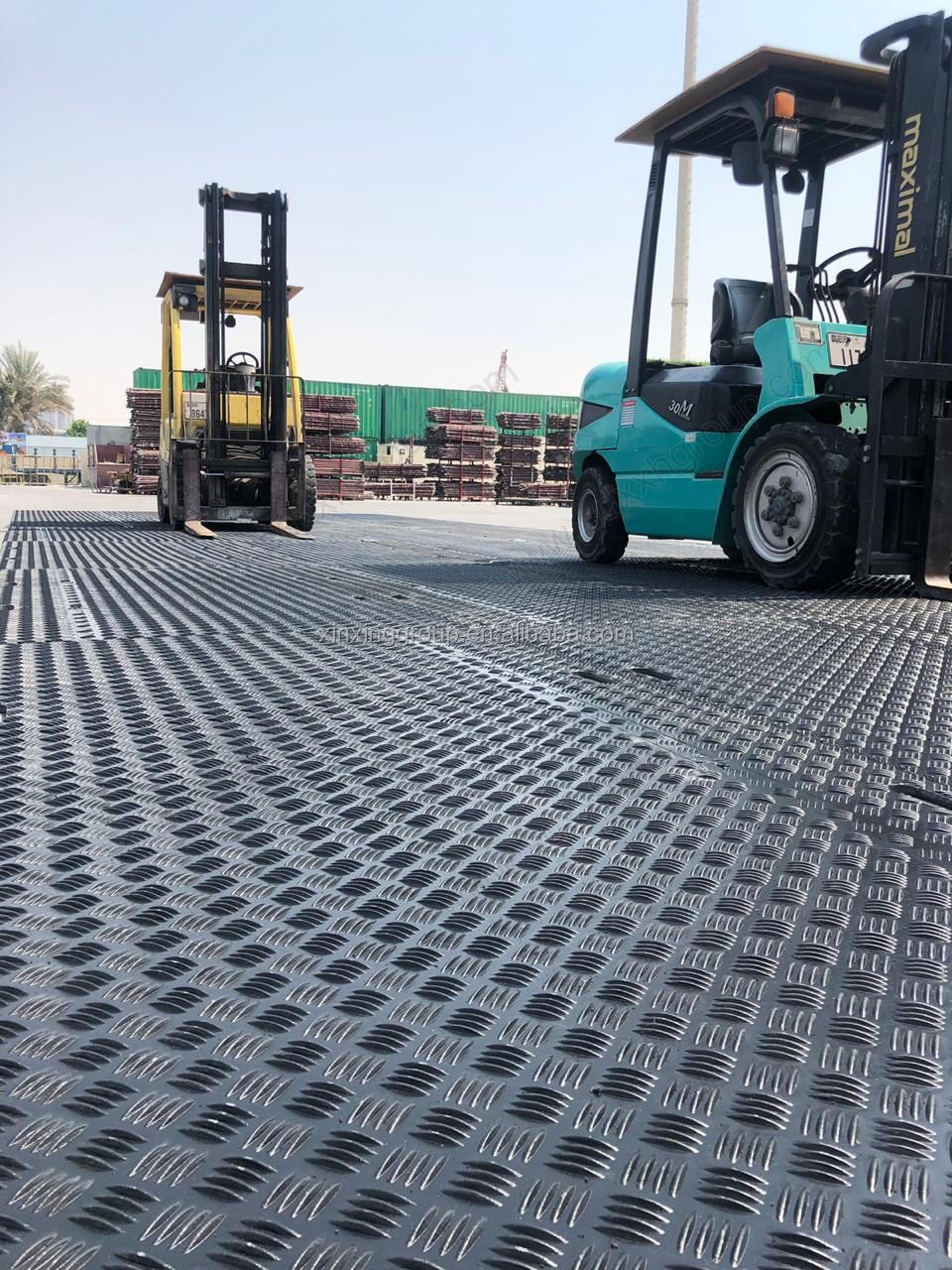 temporary road way construction ground protection mats