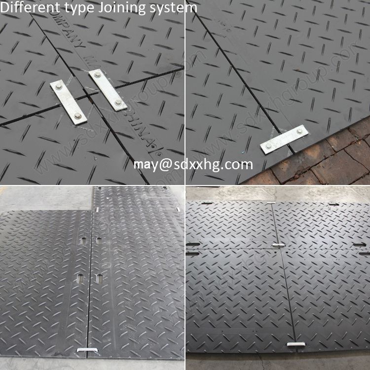 Flame retardant HDPE plastic temporary road mats