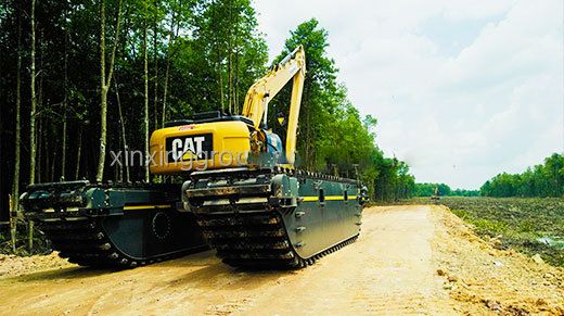 PE1000 wear resistant track shoes for amphibious excavator