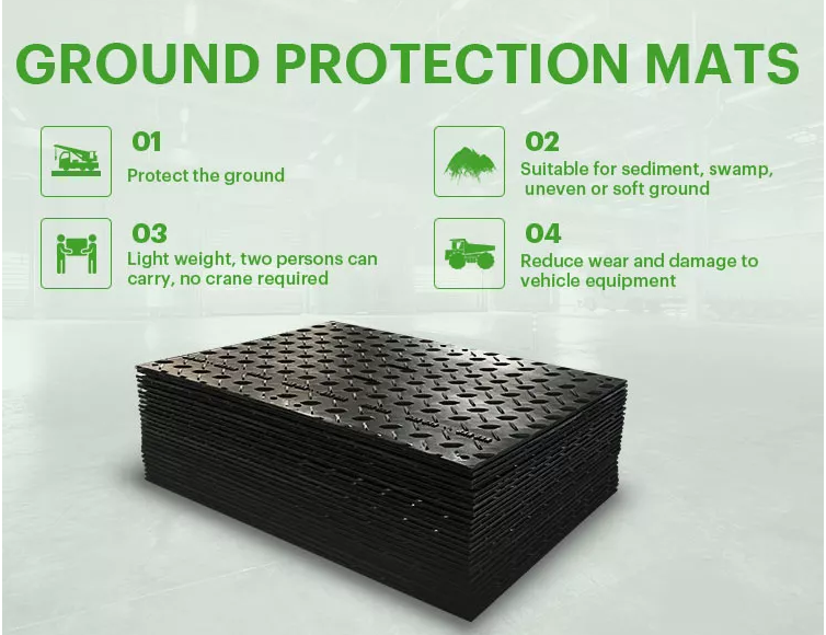 4x8 plastic hdpe ground mat accessmat flooring and pedestrian mats heavy duty vehicle access road
