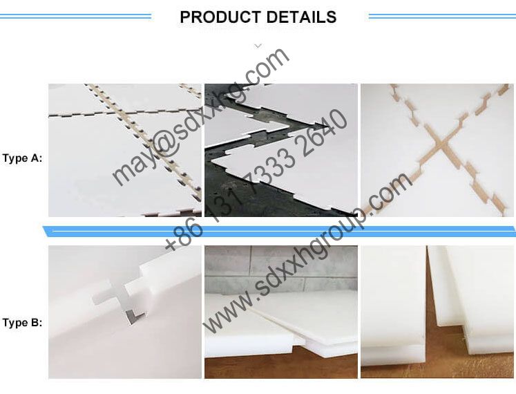 self-lubrication UHMWPE synthetic ice rink skating tiles