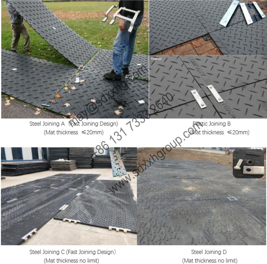 Hdpe temporary floor protection mats/track road construction matte