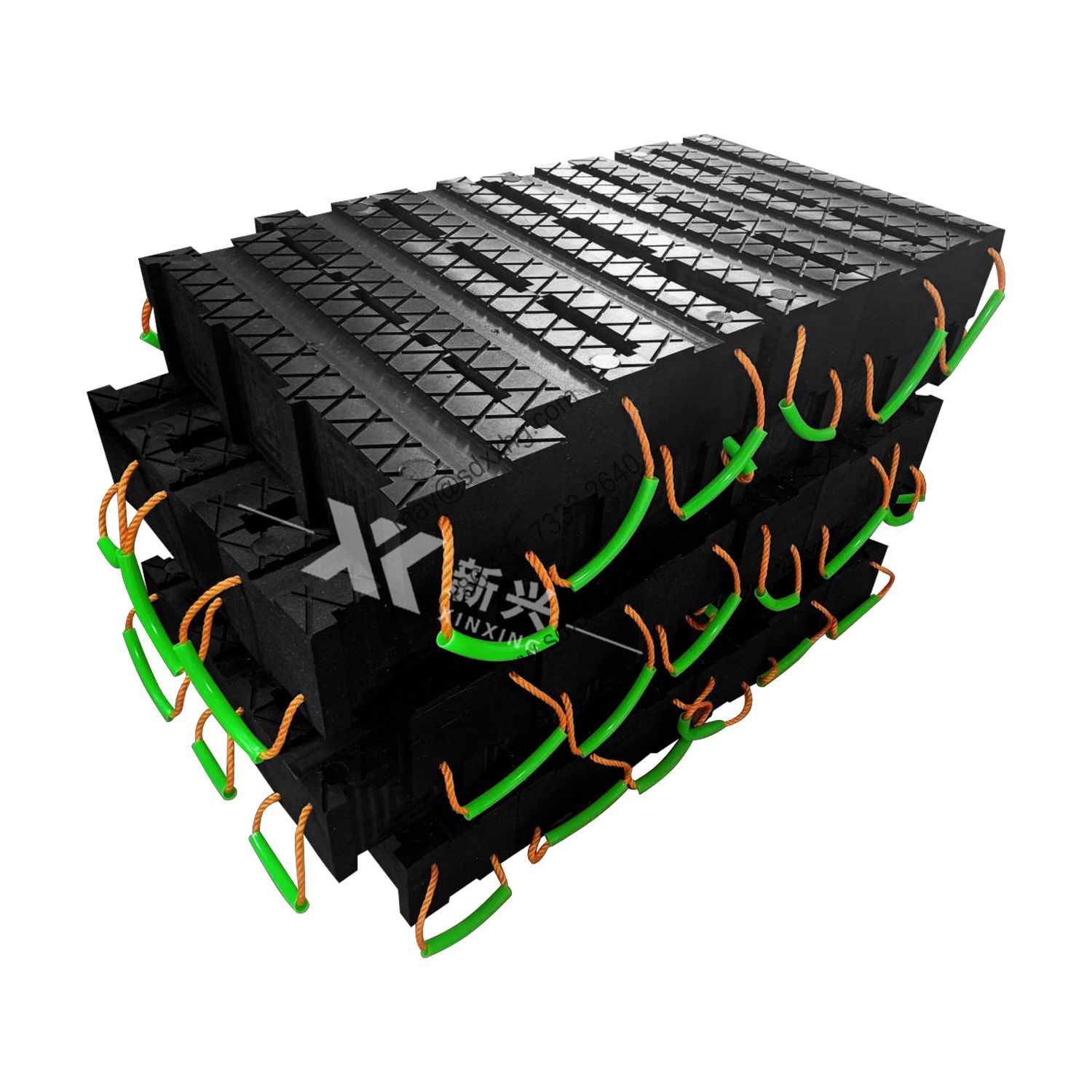 composite plastic versatile heavy-duty plastic cribbing block