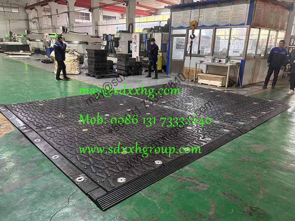 over-lapping interlocking construction ground mats site access