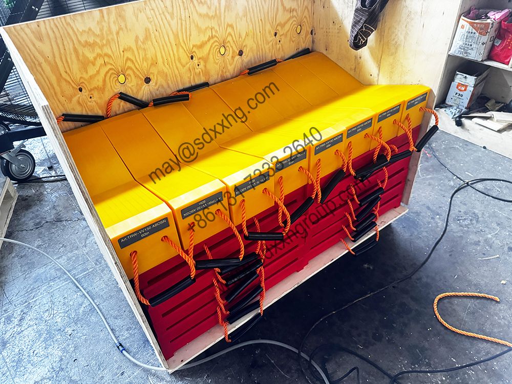 UHMWPE cribbing blocks V-shape base plate