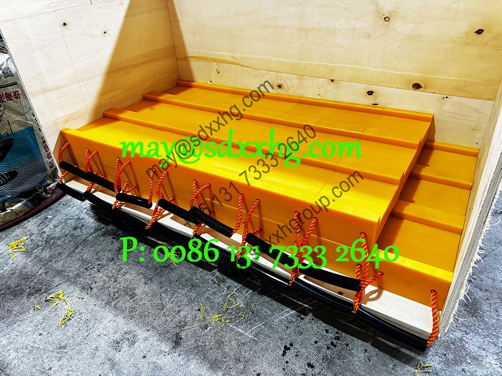 UHMWPE cribbing blocks V-shape base plate