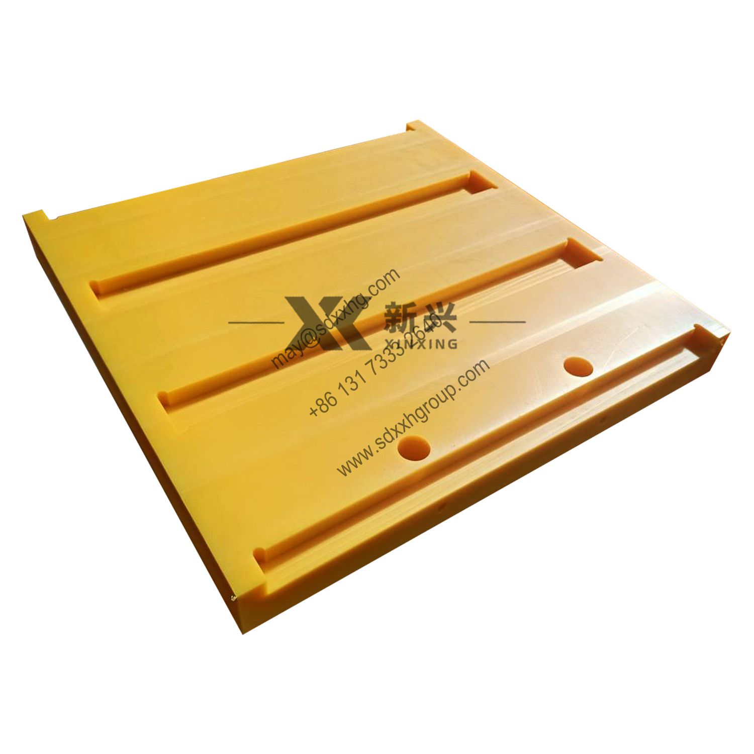 UHMWPE cribbing blocks V-shape base plate