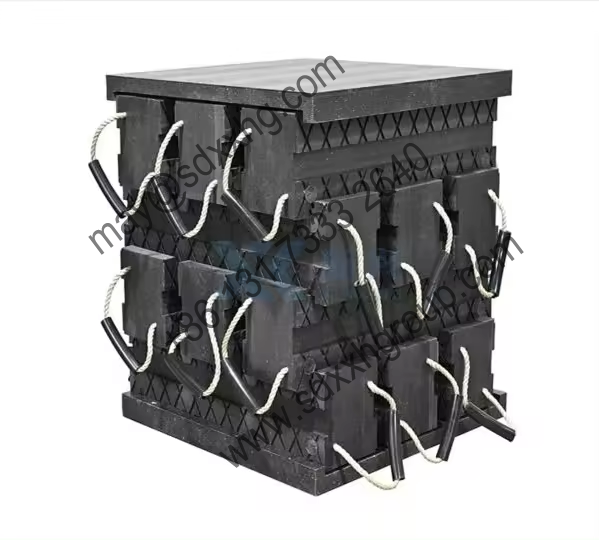 UHMWPE cribbing blocks V-shape base plate