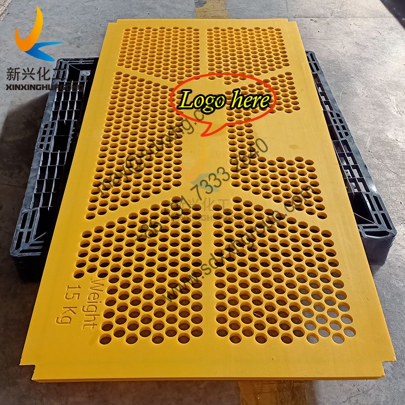 High impact resistant HDPE/UHMWPE conveyor guarding plate
