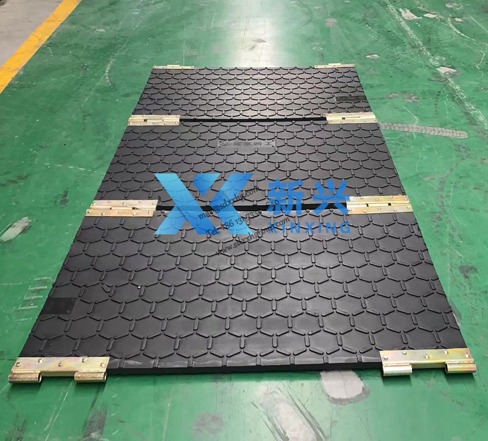 Flame retardant and anti-static ground protection mats for coal industry